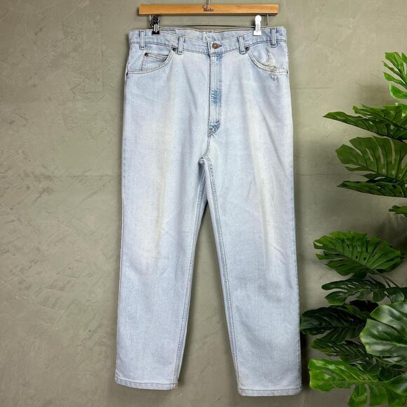 Levi’s Brown Tab 540 Flex Light Blue Wash Vintage Made in USA Jeans - Picture 1 of 7